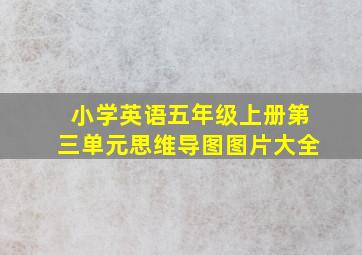 小学英语五年级上册第三单元思维导图图片大全