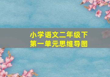 小学语文二年级下第一单元思维导图