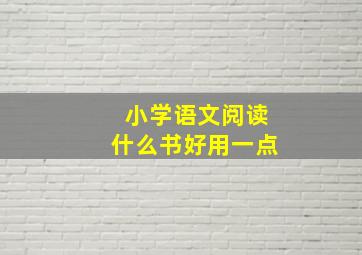 小学语文阅读什么书好用一点