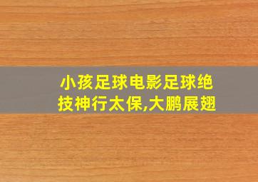 小孩足球电影足球绝技神行太保,大鹏展翅