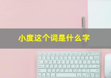 小度这个词是什么字