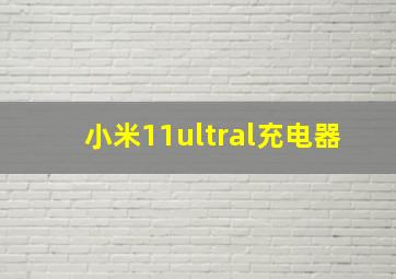 小米11ultral充电器