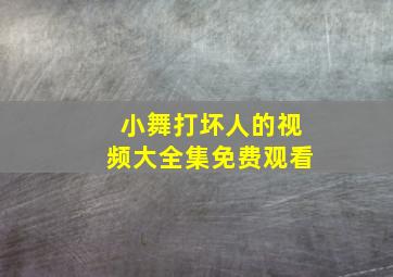 小舞打坏人的视频大全集免费观看