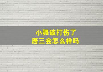 小舞被打伤了唐三会怎么样吗