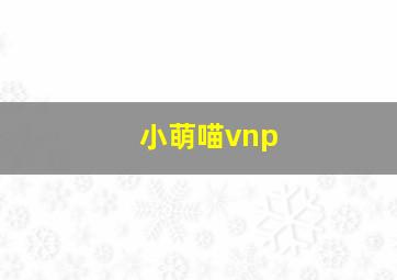 小萌喵vnp