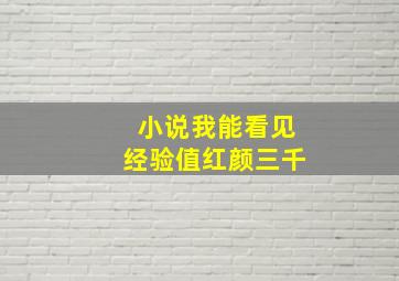 小说我能看见经验值红颜三千