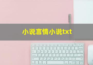 小说言情小说txt