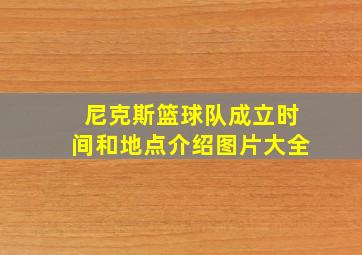 尼克斯篮球队成立时间和地点介绍图片大全