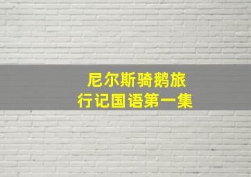 尼尔斯骑鹅旅行记国语第一集