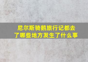 尼尔斯骑鹅旅行记都去了哪些地方发生了什么事