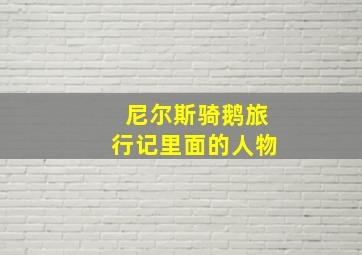 尼尔斯骑鹅旅行记里面的人物