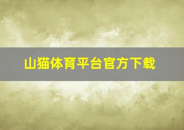 山猫体育平台官方下载