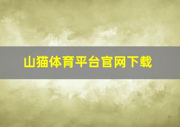 山猫体育平台官网下载