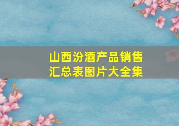 山西汾酒产品销售汇总表图片大全集