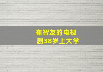 崔智友的电视剧38岁上大学