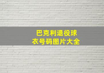 巴克利退役球衣号码图片大全