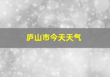 庐山市今天天气