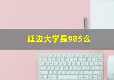 延边大学是985么