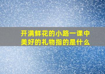 开满鲜花的小路一课中美好的礼物指的是什么