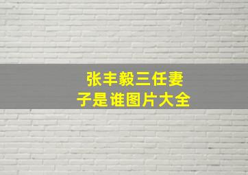 张丰毅三任妻子是谁图片大全