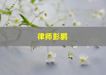 律师彭鹏