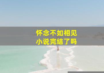 怀念不如相见小说完结了吗