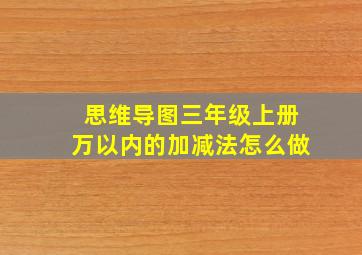 思维导图三年级上册万以内的加减法怎么做