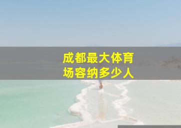 成都最大体育场容纳多少人