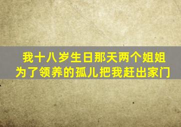 我十八岁生日那天两个姐姐为了领养的孤儿把我赶出家门