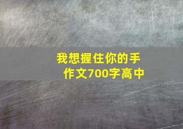 我想握住你的手作文700字高中