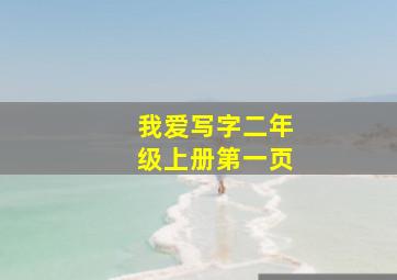 我爱写字二年级上册第一页