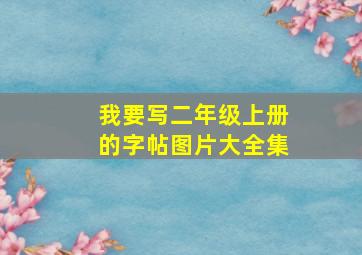 我要写二年级上册的字帖图片大全集