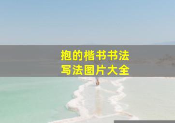 抱的楷书书法写法图片大全