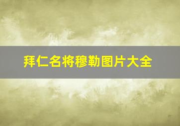 拜仁名将穆勒图片大全