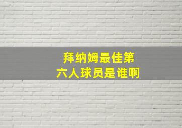 拜纳姆最佳第六人球员是谁啊