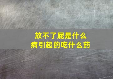 放不了屁是什么病引起的吃什么药