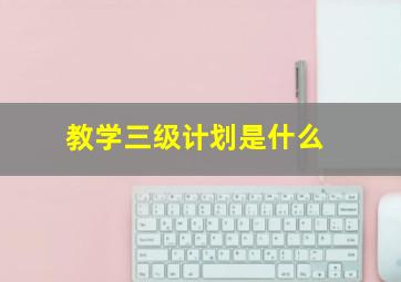 教学三级计划是什么