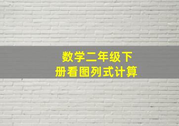 数学二年级下册看图列式计算