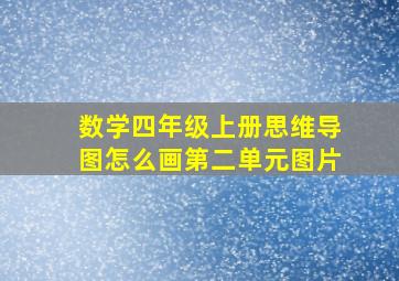 数学四年级上册思维导图怎么画第二单元图片