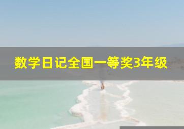 数学日记全国一等奖3年级