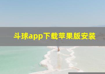 斗球app下载苹果版安装