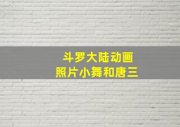 斗罗大陆动画照片小舞和唐三