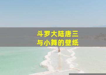 斗罗大陆唐三与小舞的壁纸