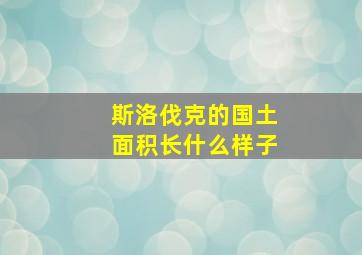 斯洛伐克的国土面积长什么样子