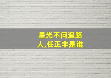 星光不问追路人,任正非是谁