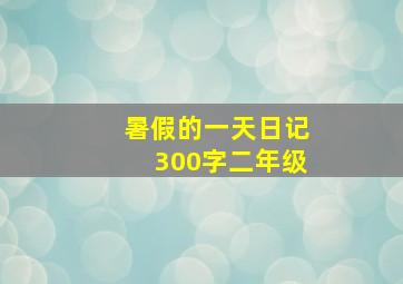 暑假的一天日记300字二年级