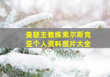 曼联主教练索尔斯克亚个人资料图片大全