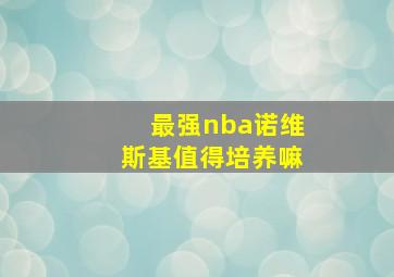 最强nba诺维斯基值得培养嘛