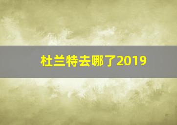 杜兰特去哪了2019