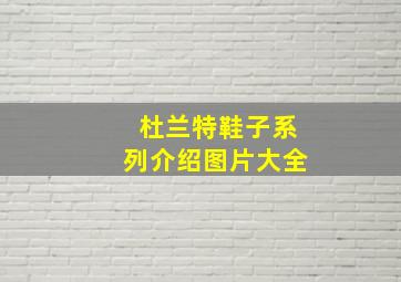 杜兰特鞋子系列介绍图片大全